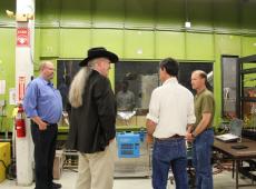 Facility tour with Butch Blazer, USDA Deputy Under Secretary for Natural Resources & Environment