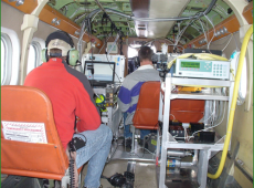 Airborne Laboratory. Gas and particle measurement instruments and flight scientists on the U.S. Forest Service Region 4 Twin Otter aircraft.