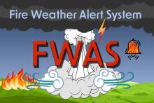 Fire weather alert system image